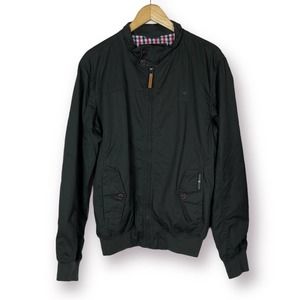Cross Hatch Outerwear Cotton Full Zip Gray Jacket